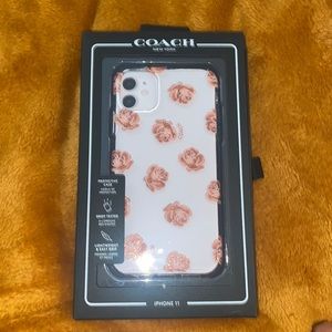 Pink Peony Coach iPhone 11 case